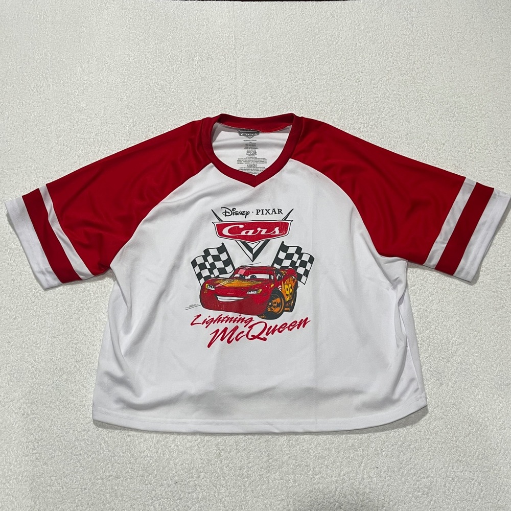 BRAND NEW!! Disney Pixar Cars Lightning McQueen Sports Jersey - Size: LG